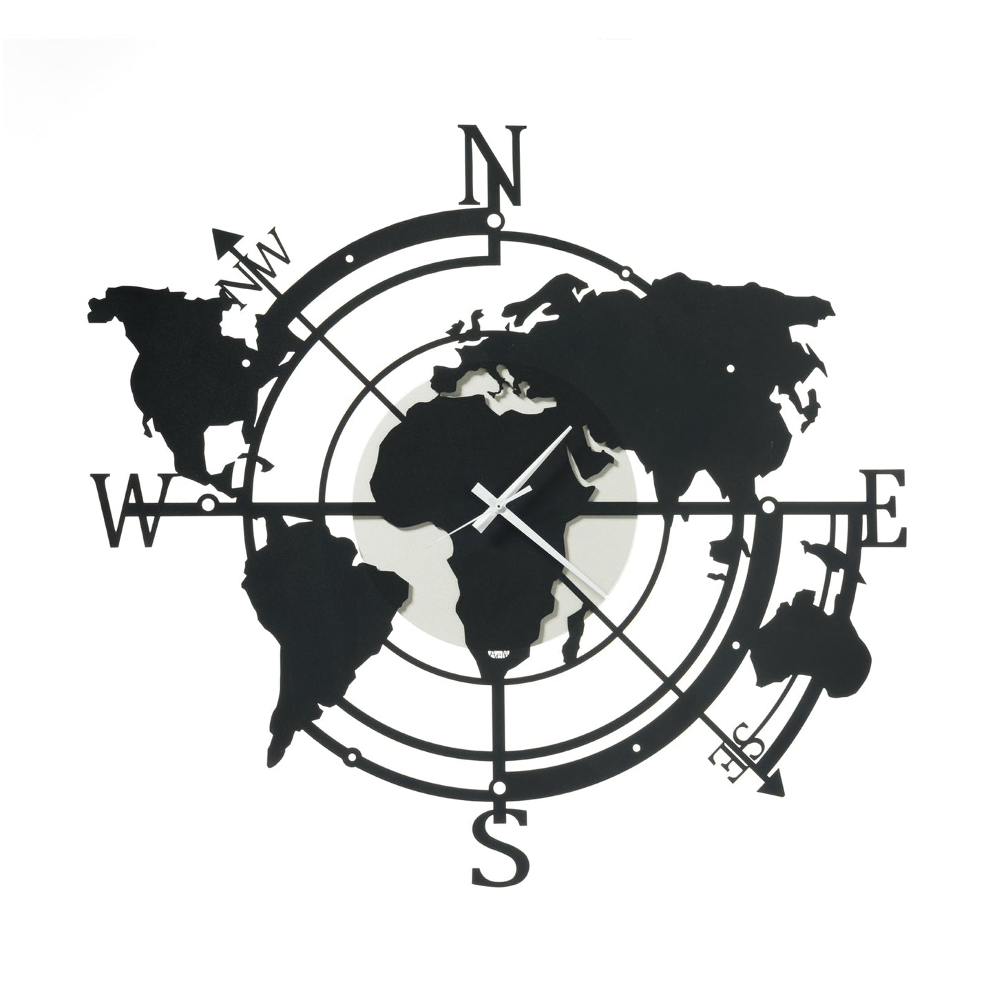Orologio di design da parete Planisfero piccolo Arti E Mestieri