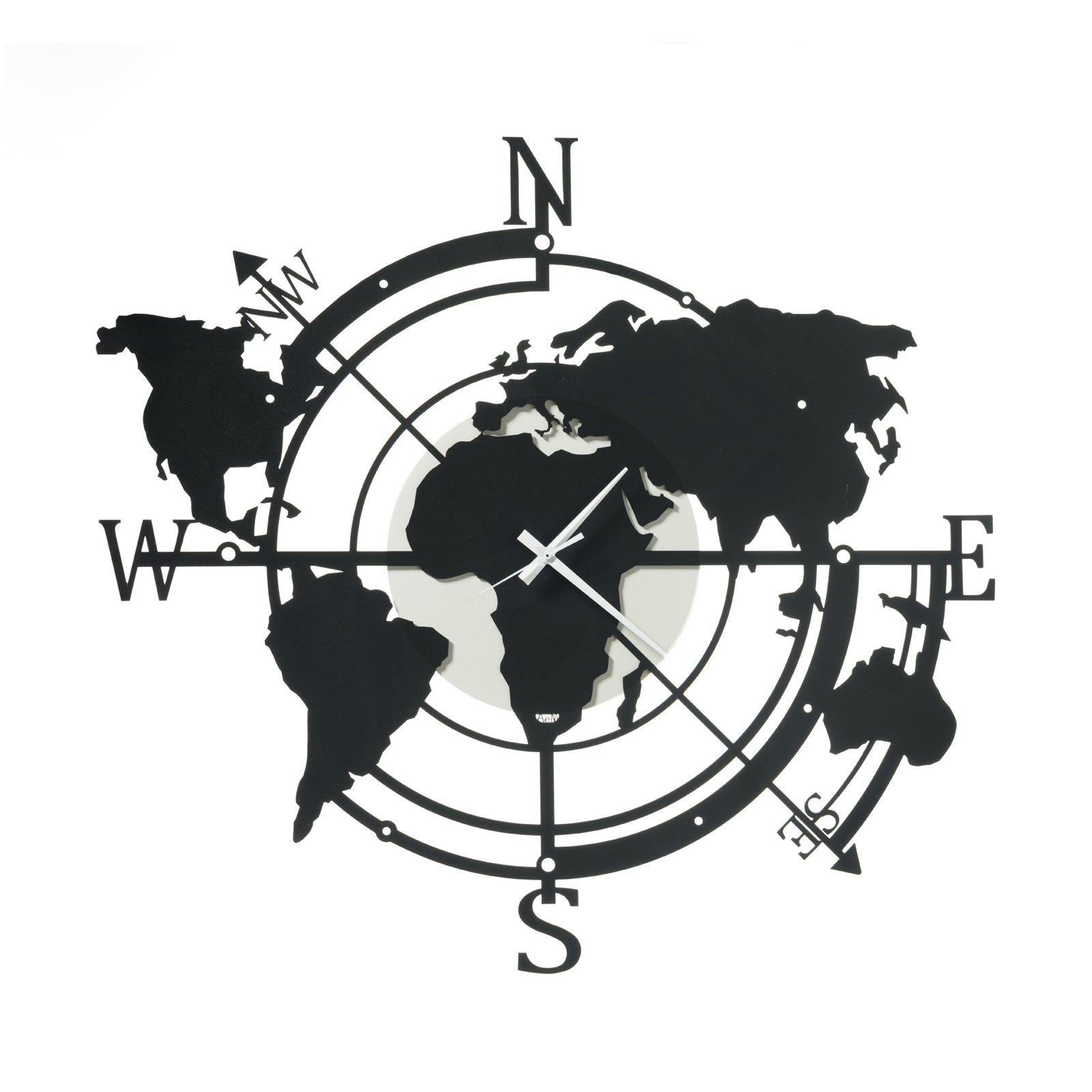 Orologio di design da parete Planisfero piccolo Arti E Mestieri