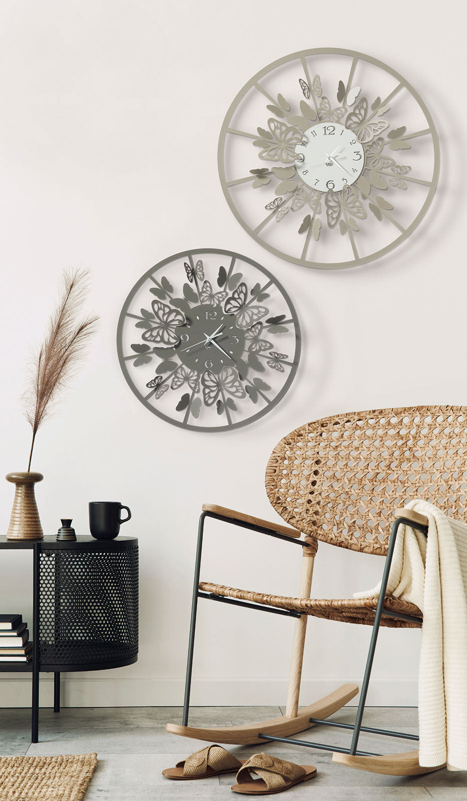 Orologio da parete di design Sfarfallio piccolo Arti E Mestieri