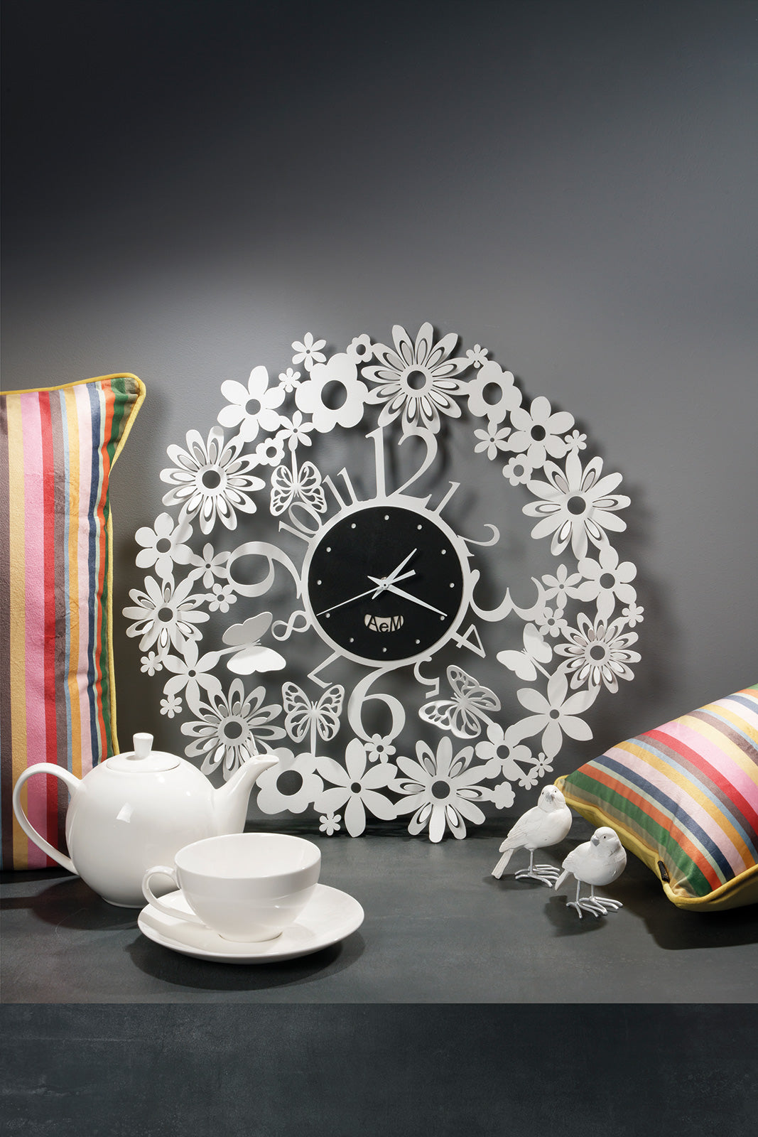 Orologio da parete di design Margherite Arti E Mestieri