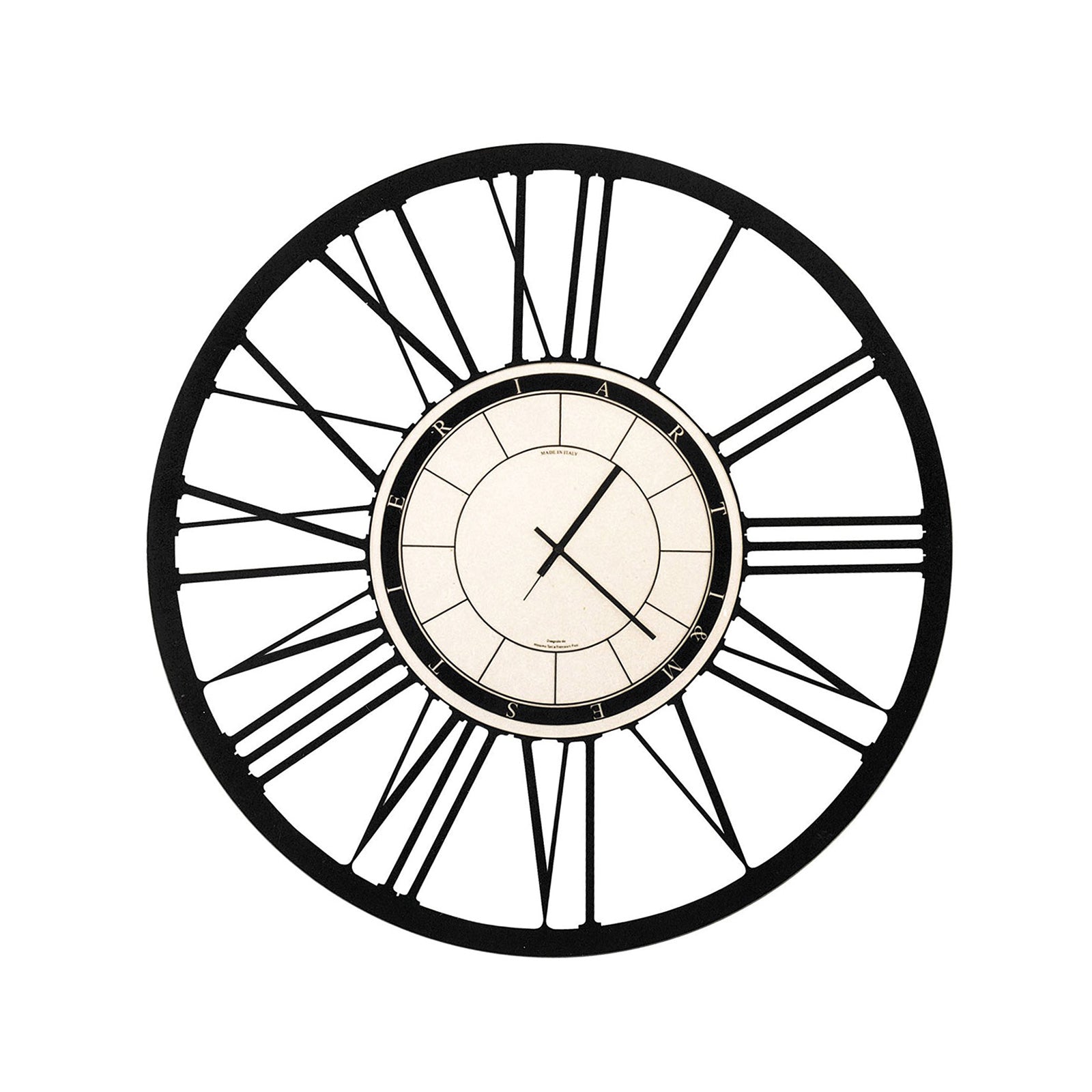 Orologio da parete di design numeri romani Arti E Mestieri