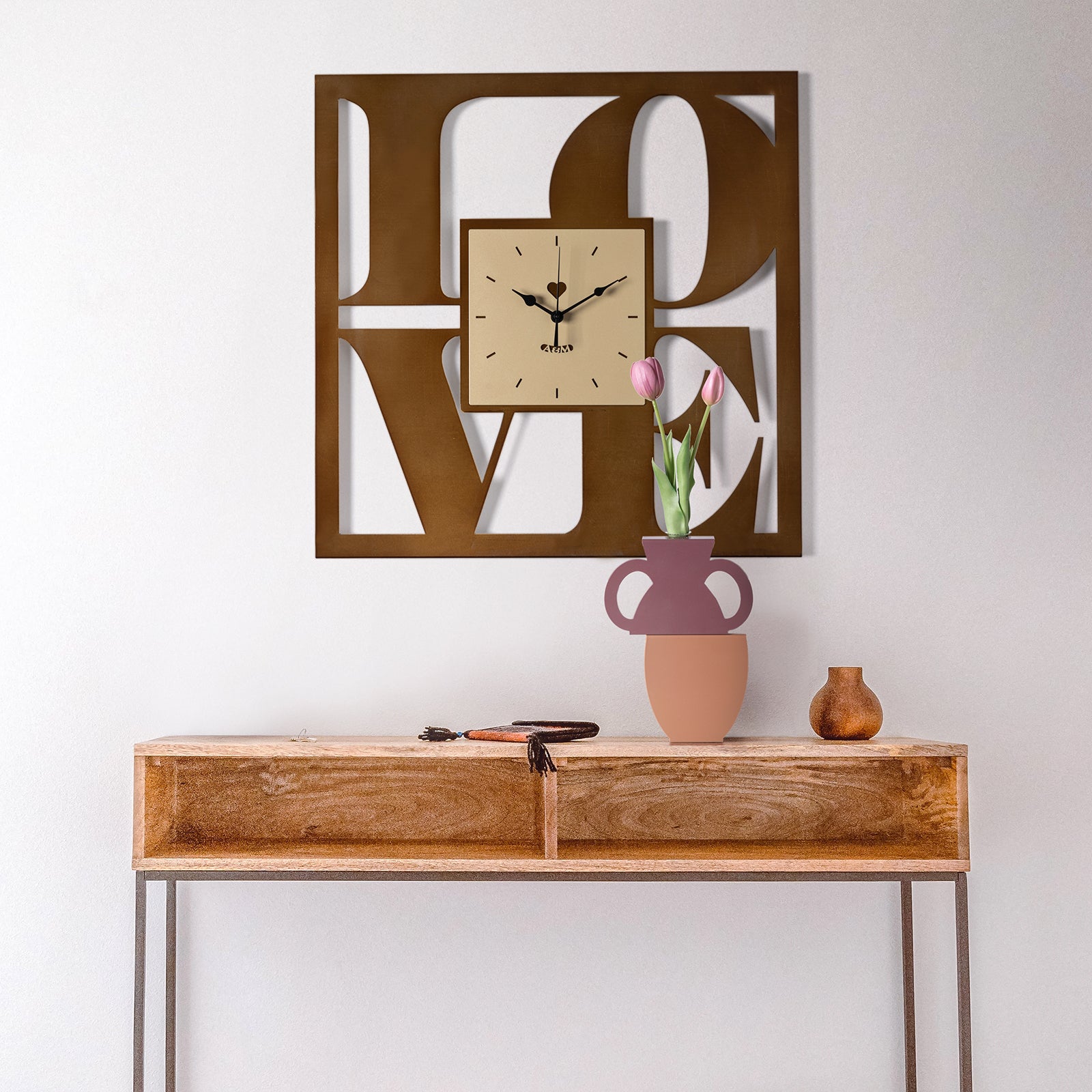 Orologio da parete di design Love Arti E Mestieri