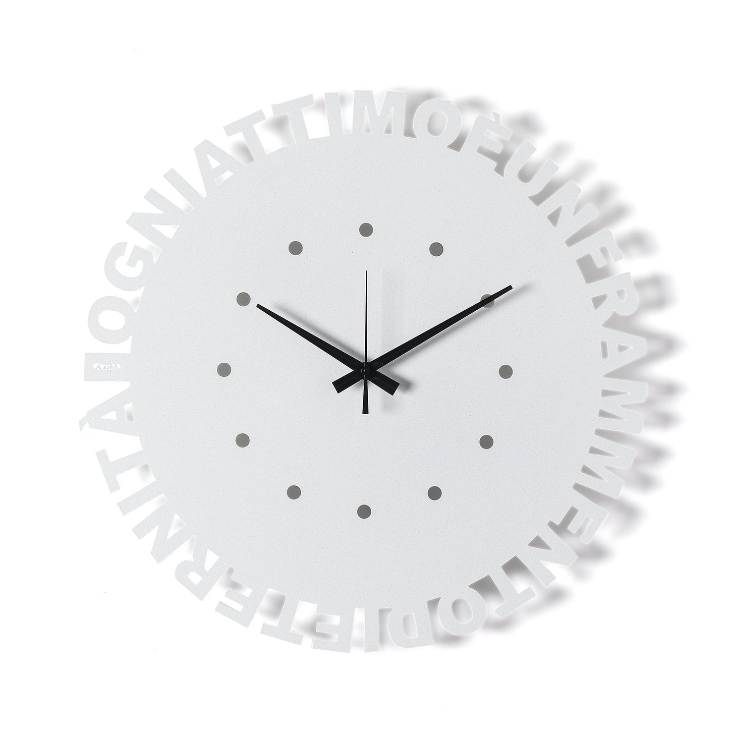 Orologio da parete minimal Wordshow Arti E Mestieri