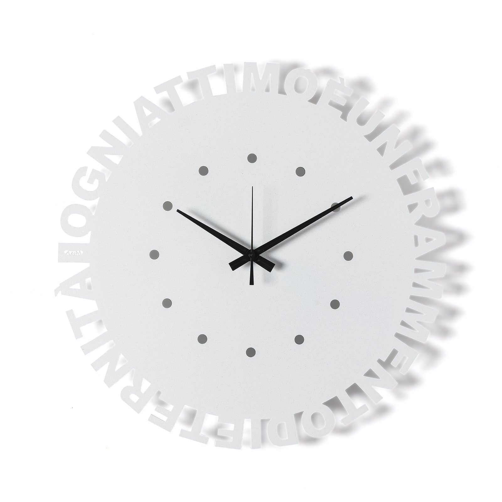 Orologio da parete minimal Wordshow Arti E Mestieri