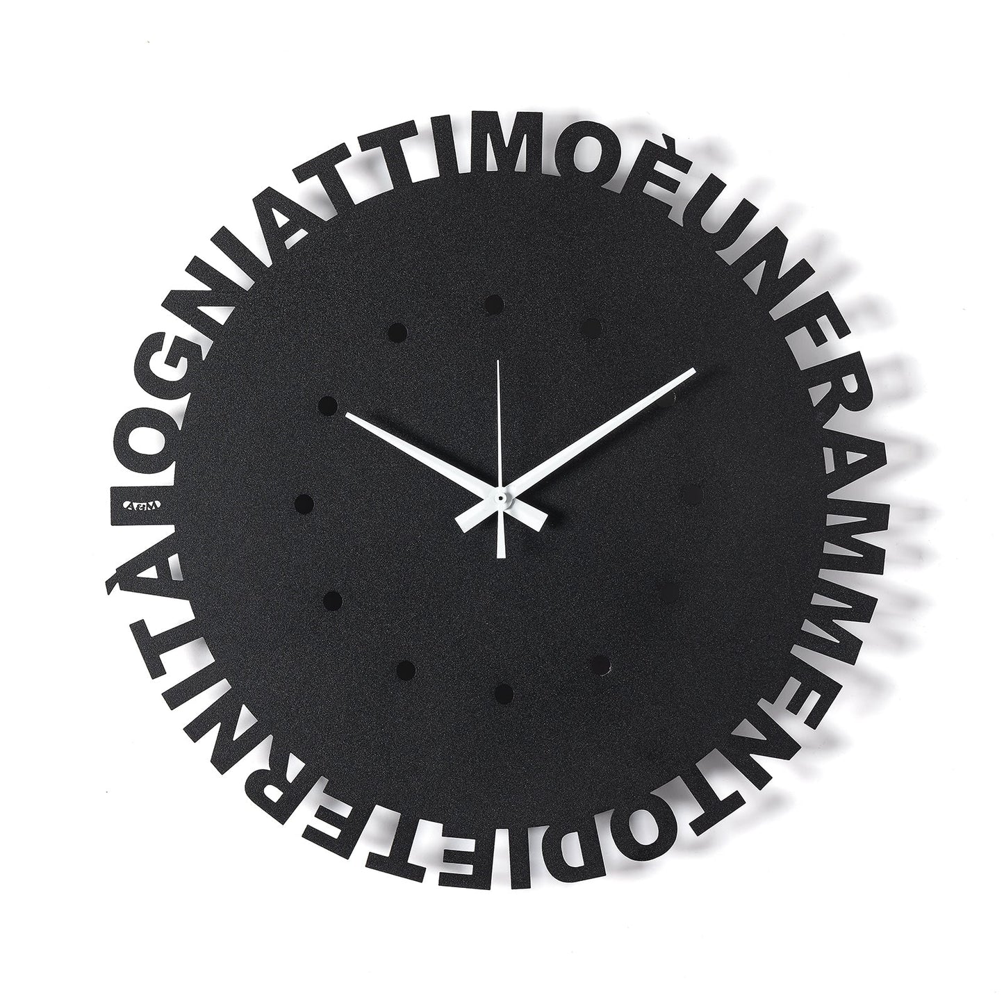 Orologio da parete minimal Wordshow Arti E Mestieri