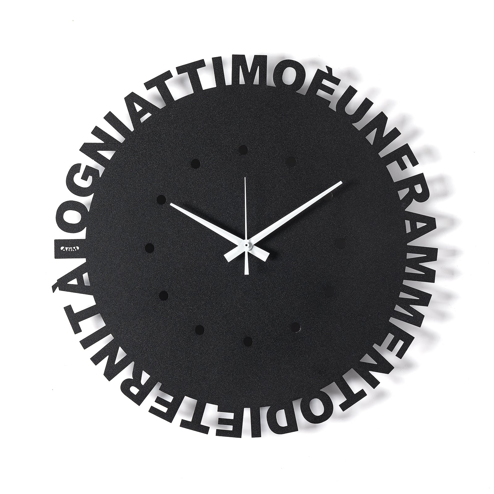 Orologio da parete minimal Wordshow Arti E Mestieri