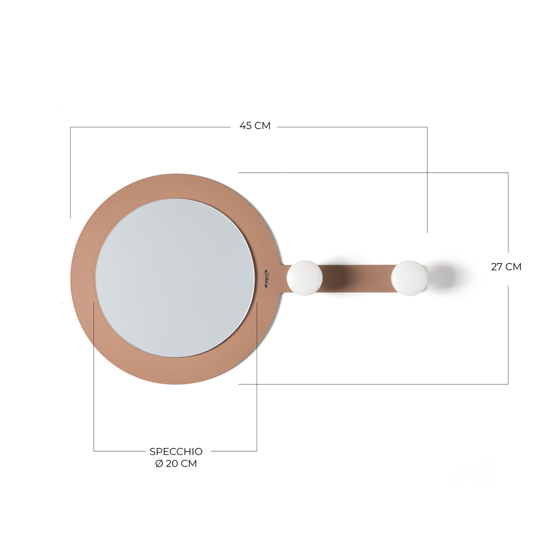 Specchio moderno da parete Riflesso & Appeso Arti E Mestieri