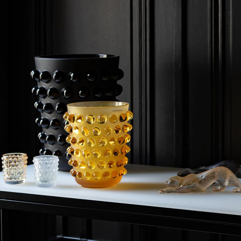 Iconic Mossi Vase Crystal Ambra