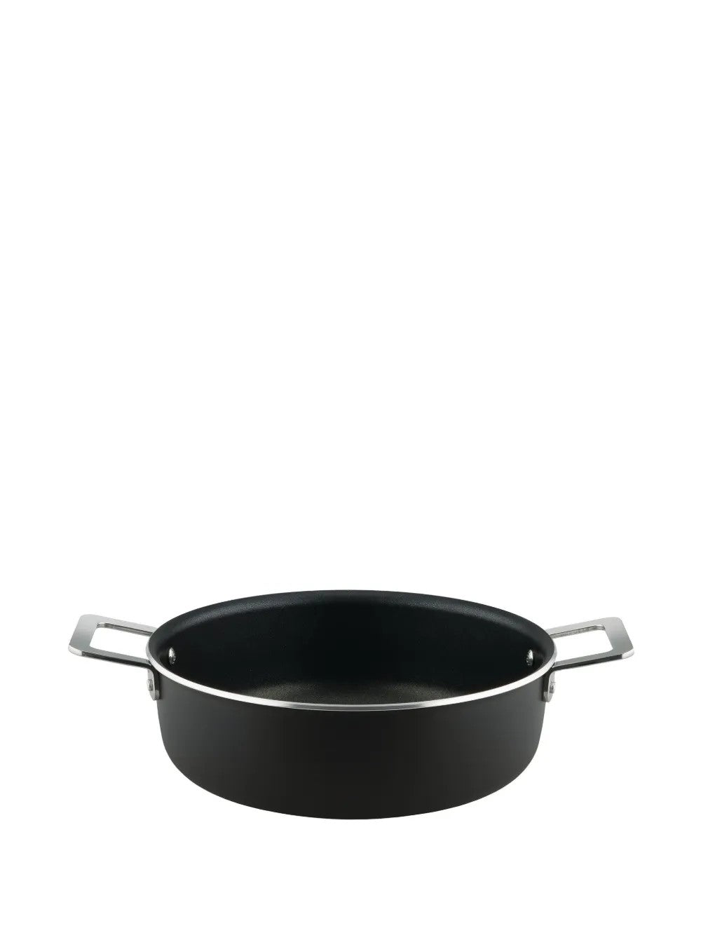 Casseruola bassa a due manici "Pots&Pans" Nero - Ø 24 con Coperchio