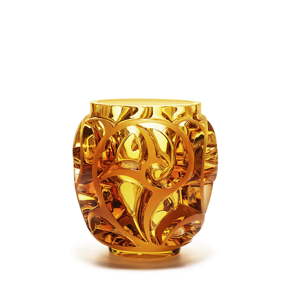 Vaso Tourbillons Cristallo ambrato