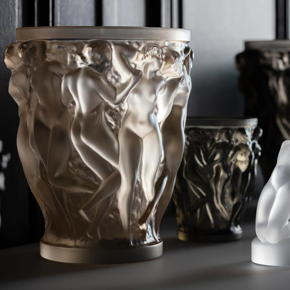 Vaso Bacchantes Cristallo trasparente, lucentezza dorata