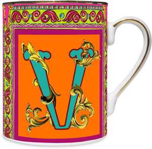 Mug Porcellana - Ortigia Lettera V