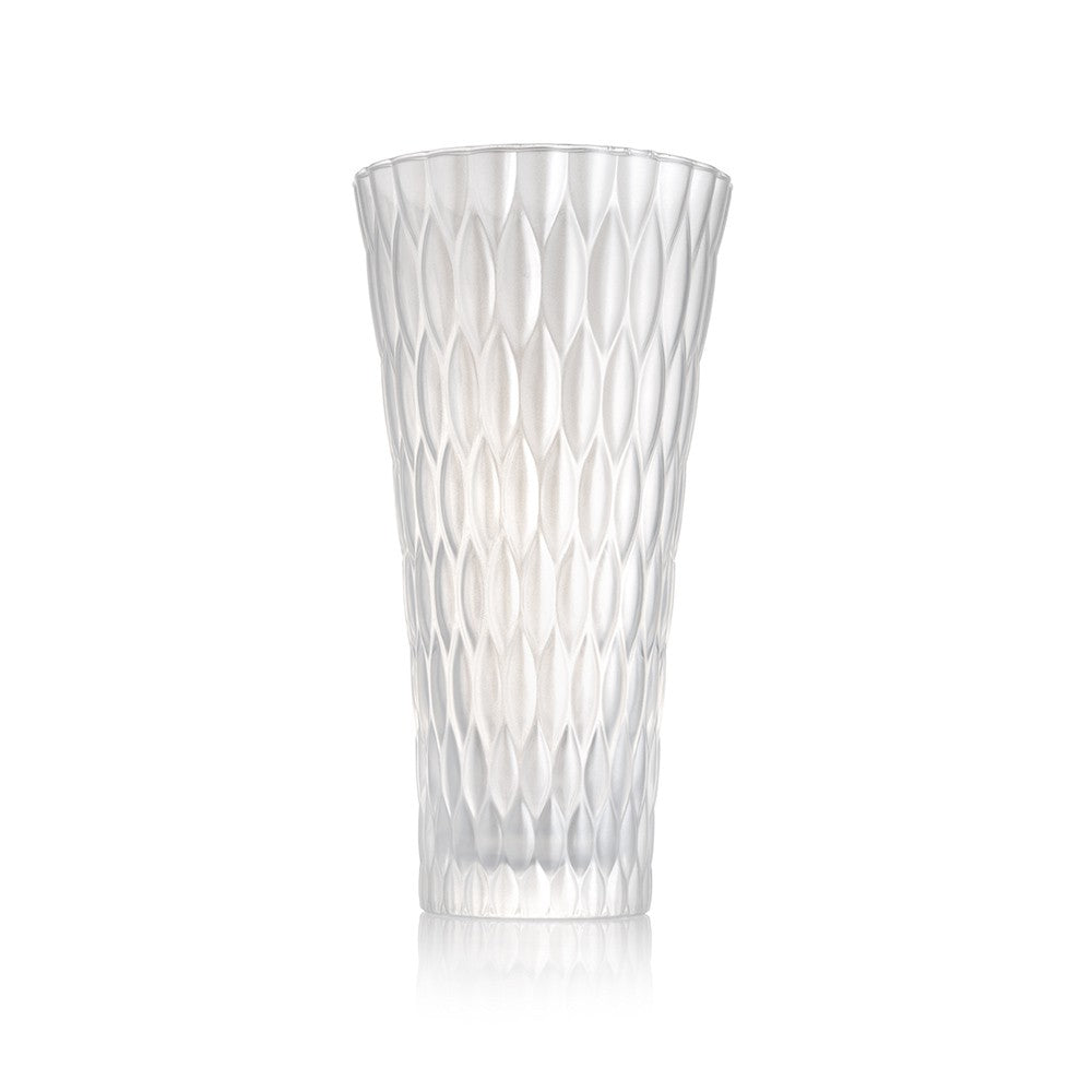 Vaso bianco perla 30cm loto