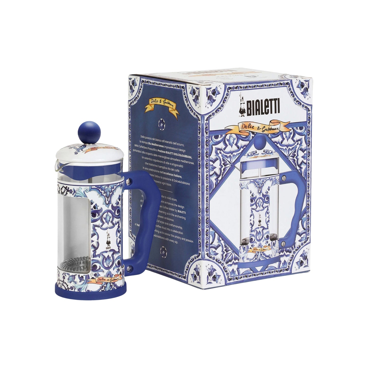 Coffee Press Bialetti Dolce&Gabbana Blu Mediterraneo 1 Lt Dolce E Gabbana