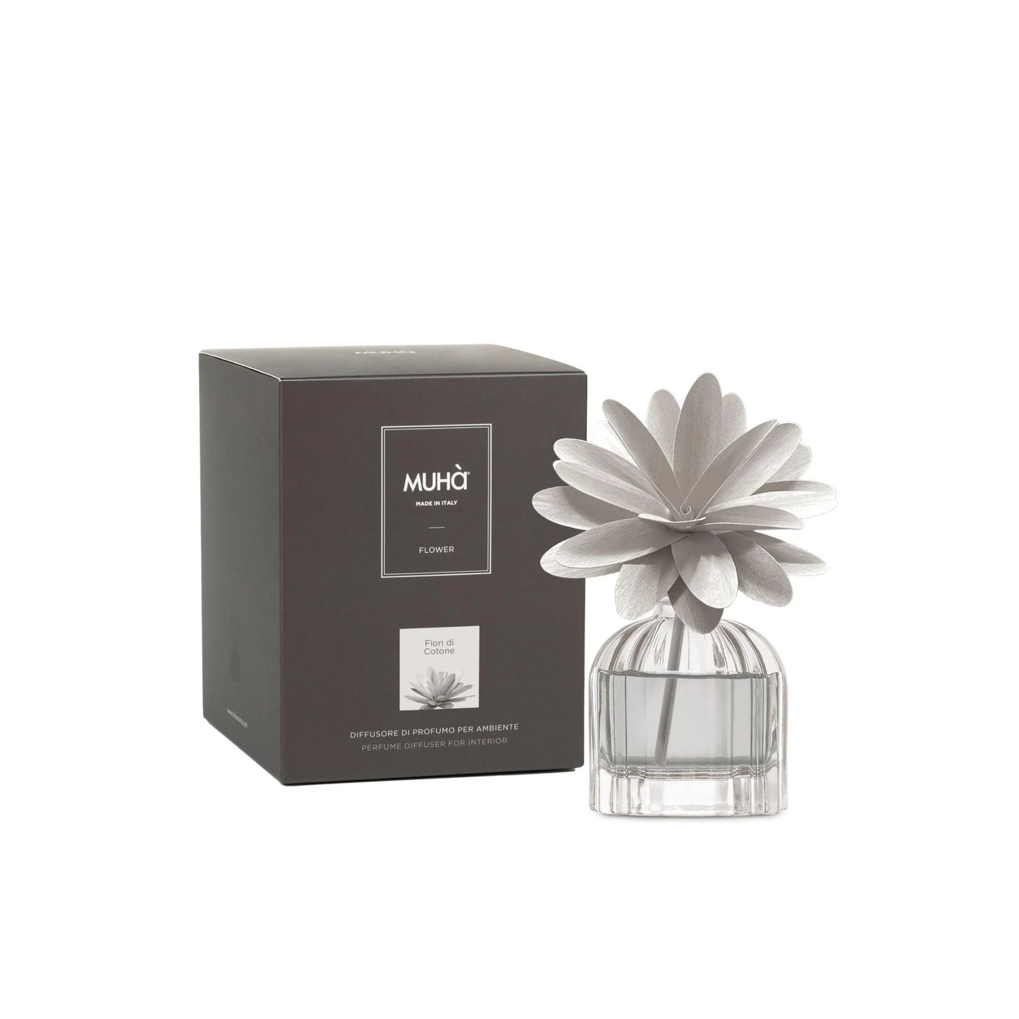 Flower 60Ml Grigio Fiori Di Cotone Muha