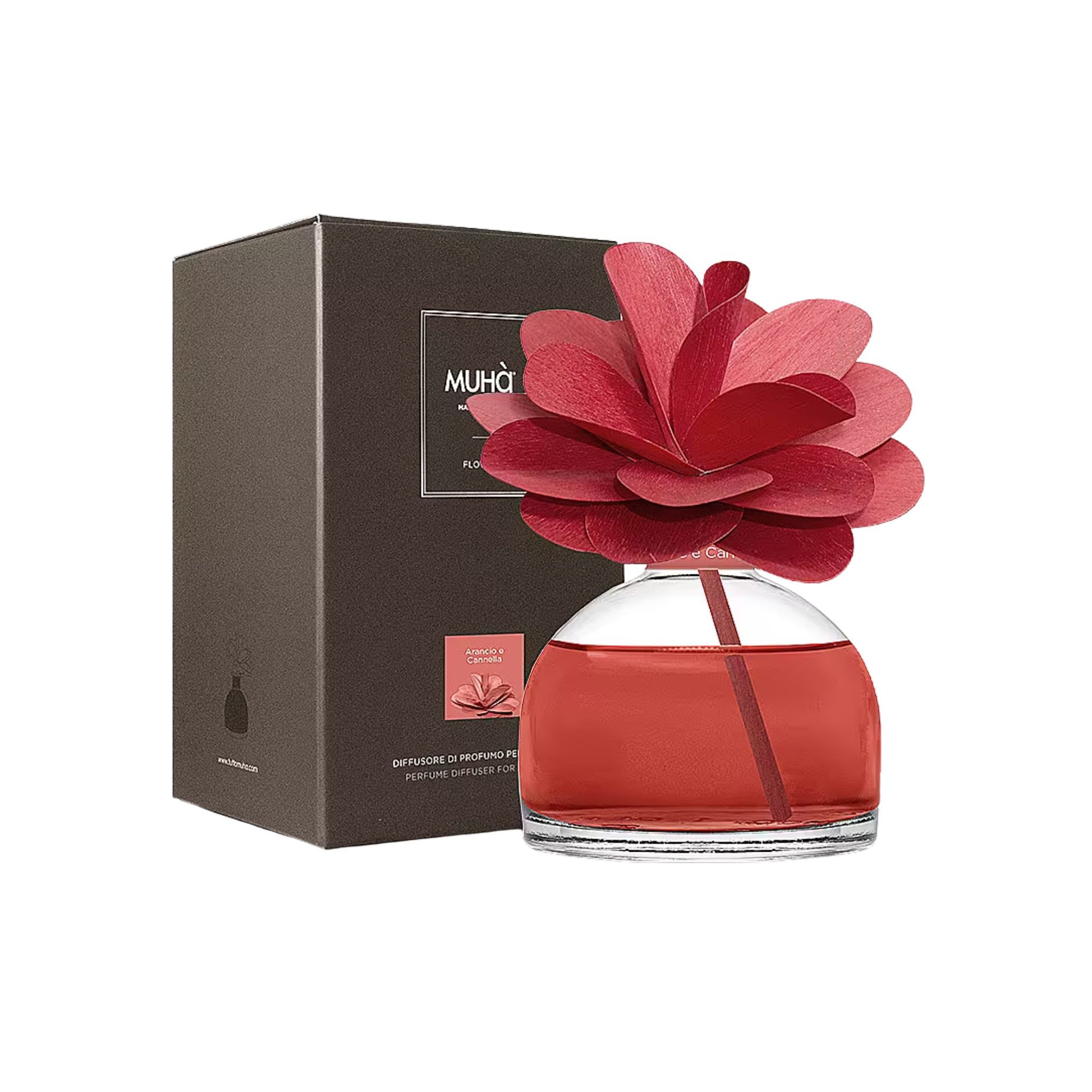 Flower 200Ml Rosso Arancio E Cannella Muha