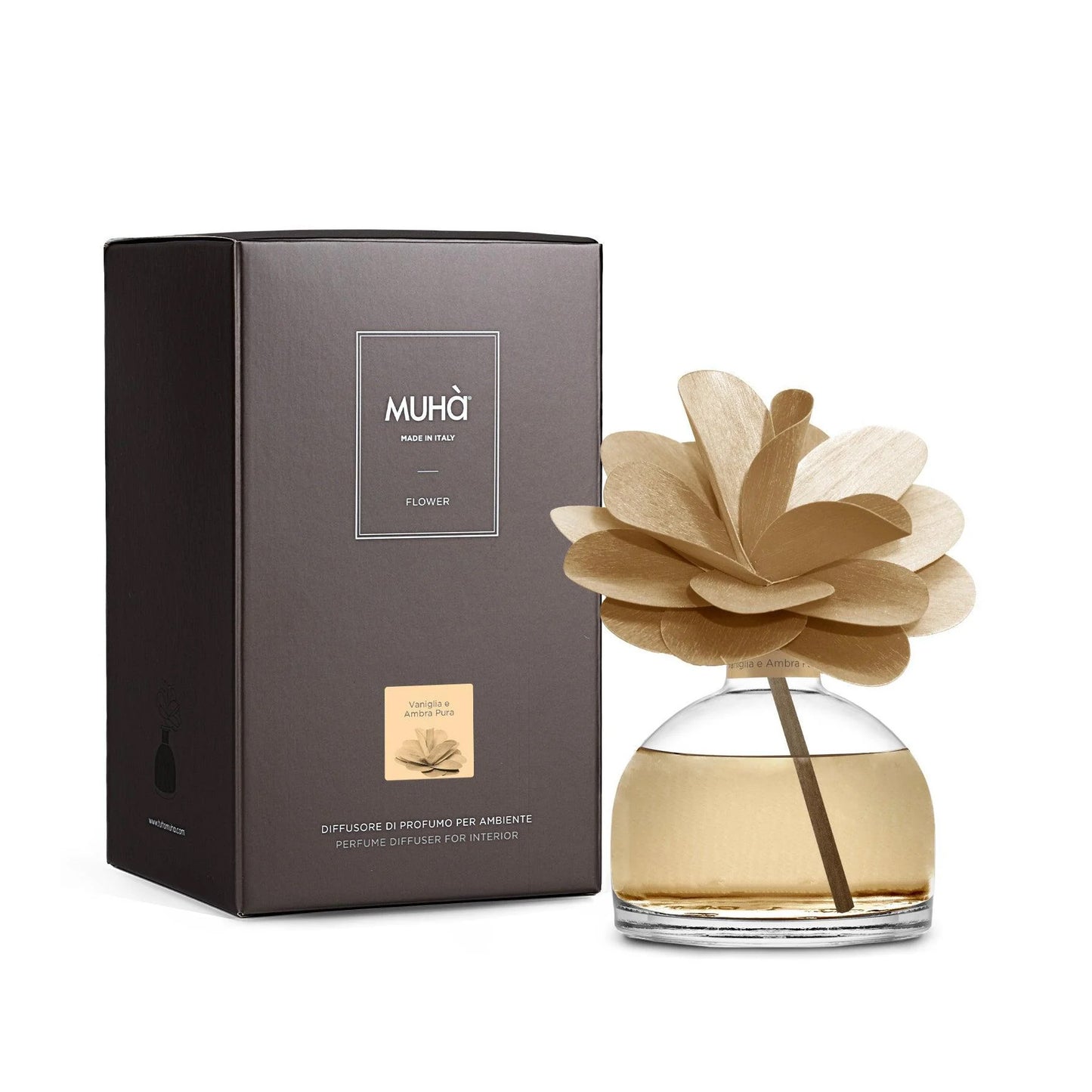 Flower 500Ml Natural Vaniglia E Ambra Pura Muha