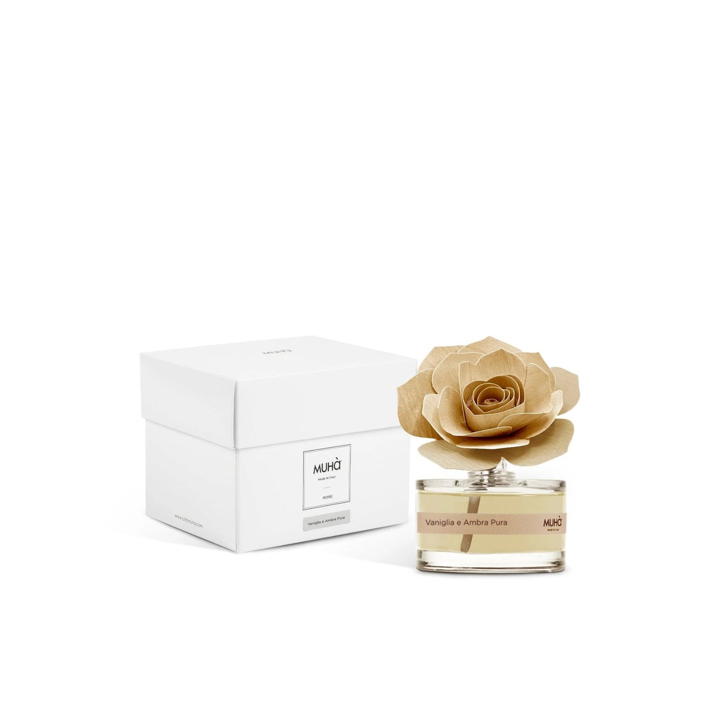 Rosa Natural 50Ml Vaniglia E Ambra Pura Muha