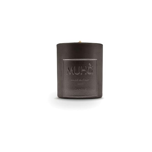 Candela 90Gr Grigio Antracite Fiori Di Cotone