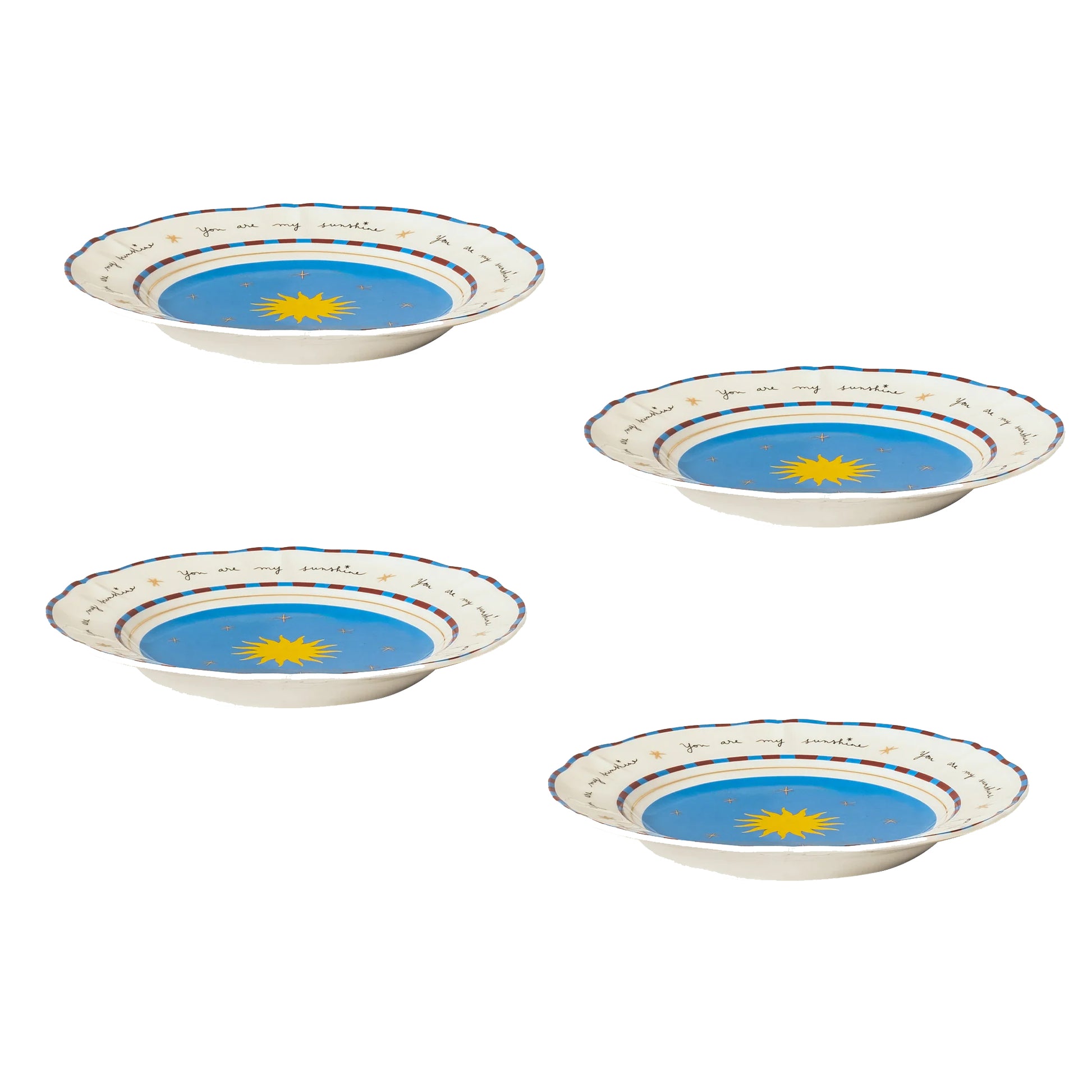 Set 4 Piatti frutta Sole Bitossi Home