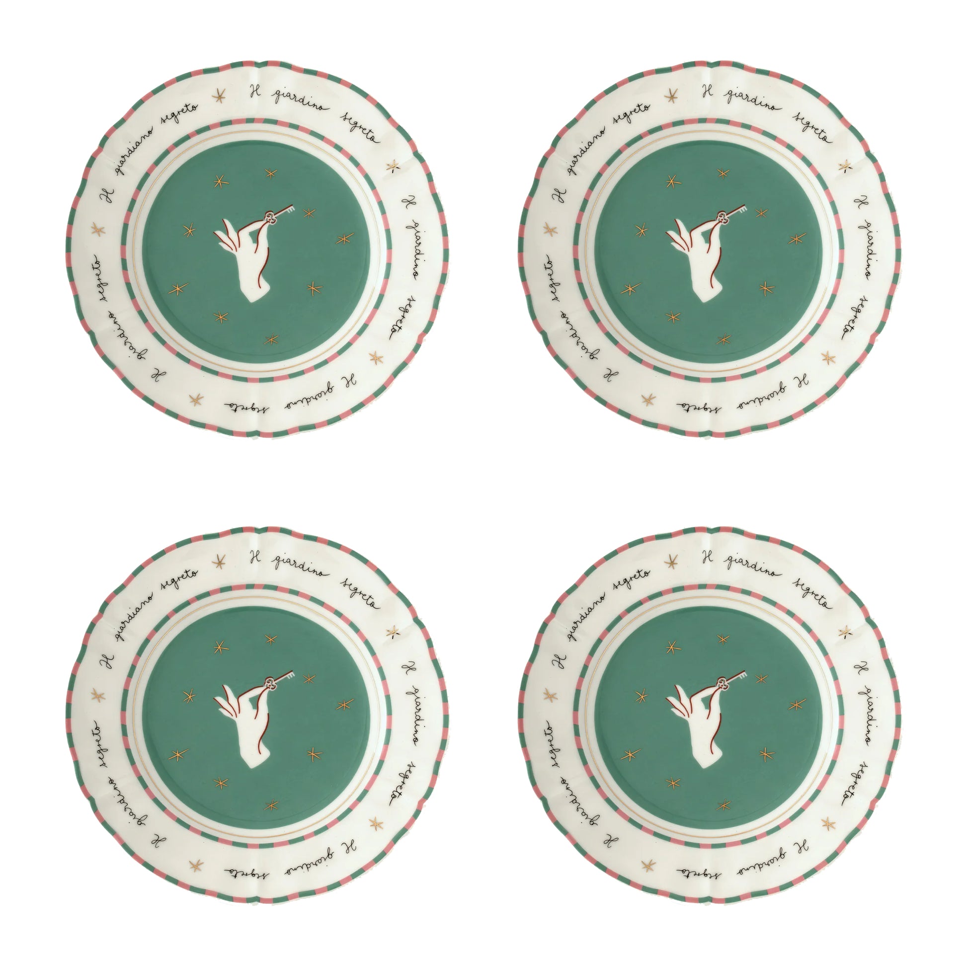 Set 4 piatti frutta Mano Bitossi Home