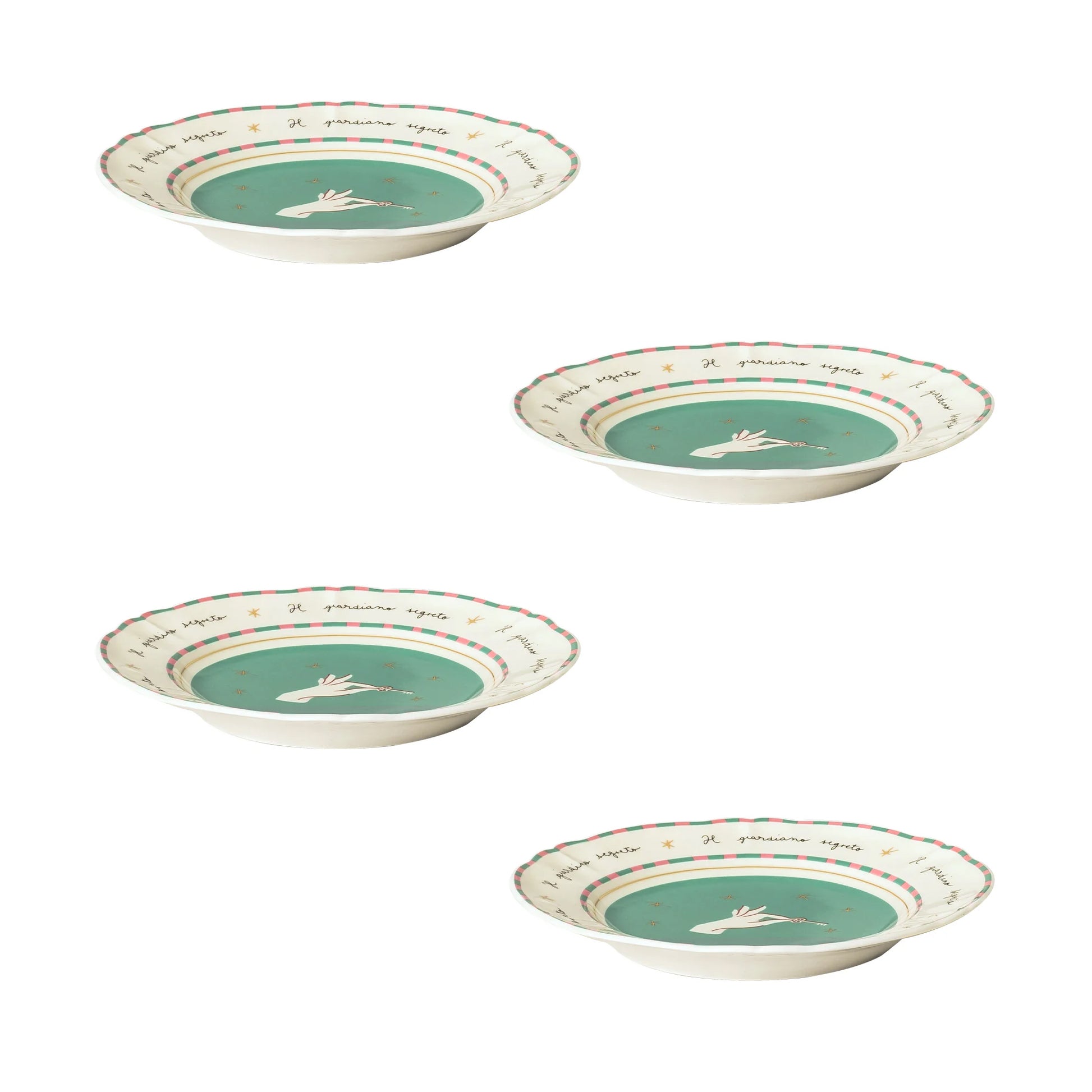 Set 4 piatti frutta Mano Bitossi Home