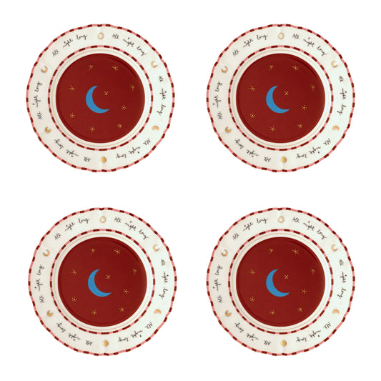 Set 4 piatti frutta Luna