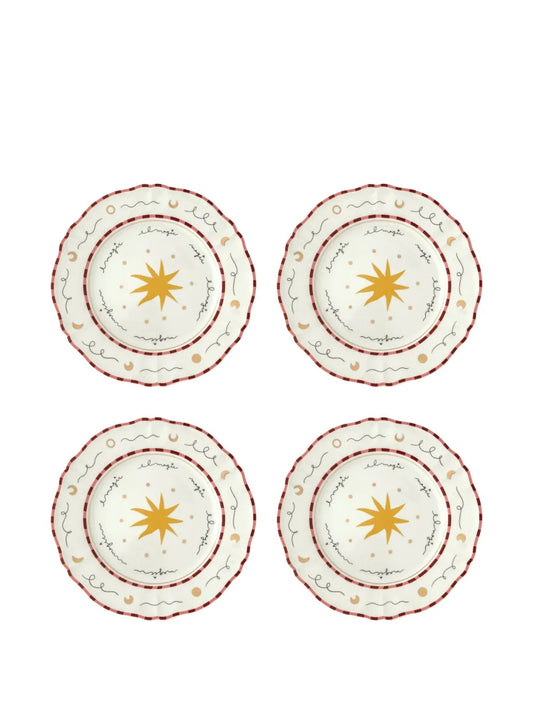 Set 4 piatti piani Stella