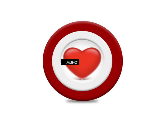 Car Symbol Cuore Rosso-Melograno  Muha