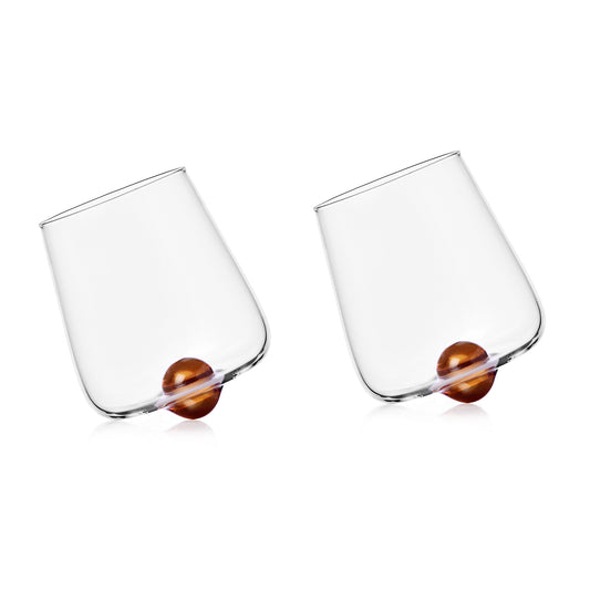 2 Pcs Tumbler Flottante Punto Clear New