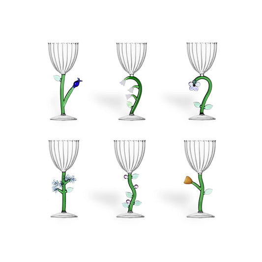 Set 6 calici botanica