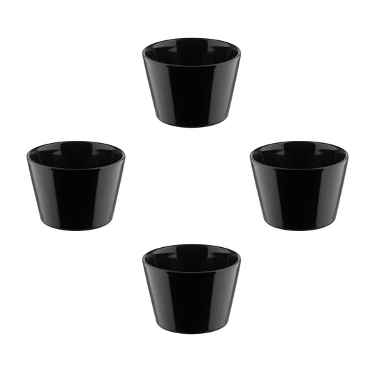 Set 4 Tazze Tonale Nero Alessi