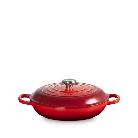 Tegame basso 30 Ciliegia Le Creuset