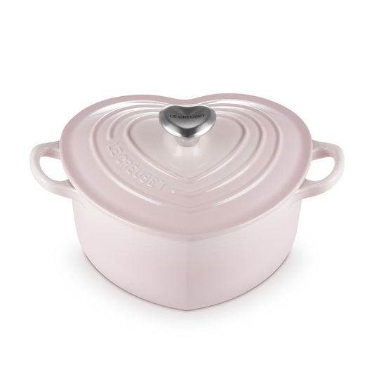 Cocotte a cuore in ghisa vetrificata con pomello a cuore 20 cm Le Creuset