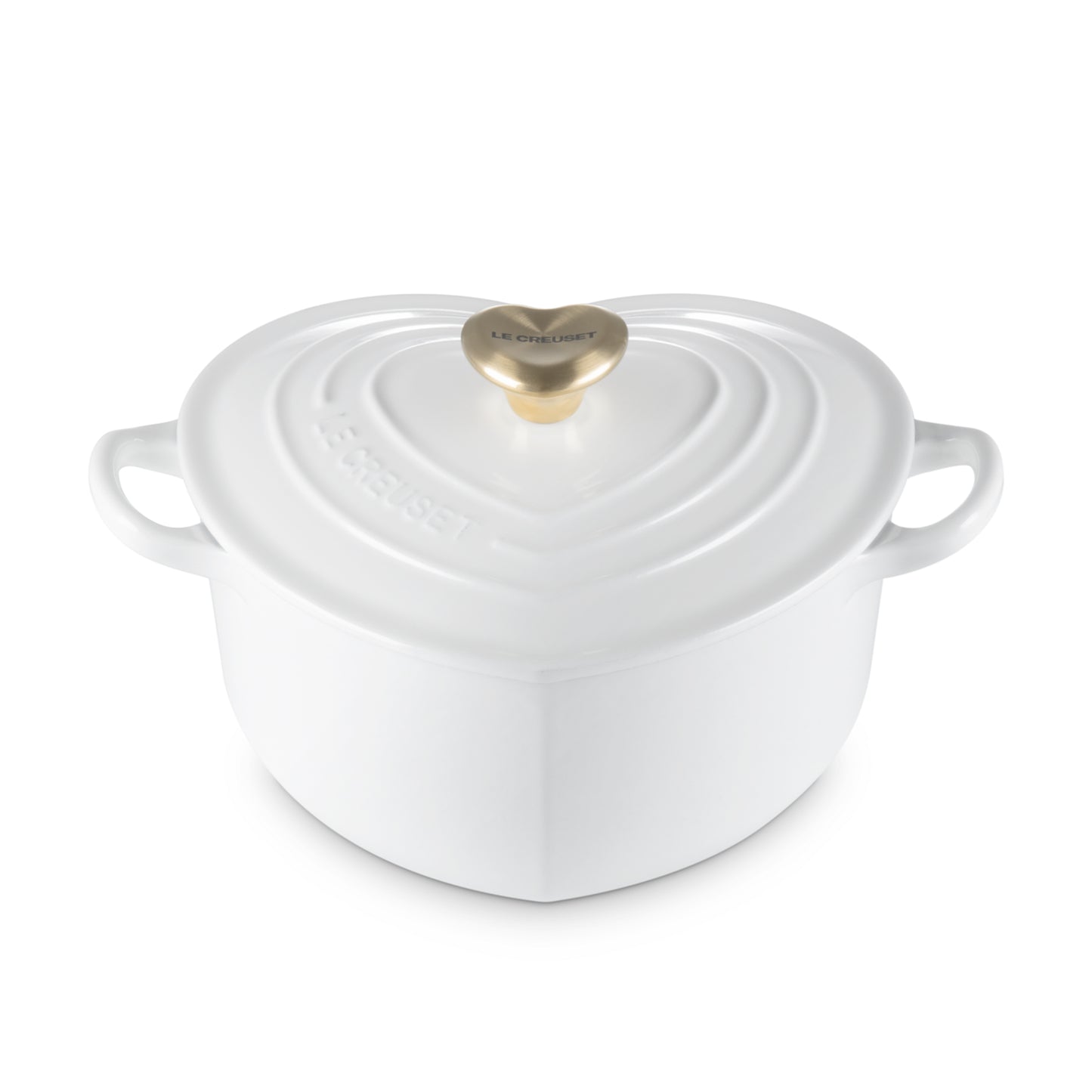 Cocotte a cuore in ghisa vetrificata con pomello a cuore 20 cm Le Creuset