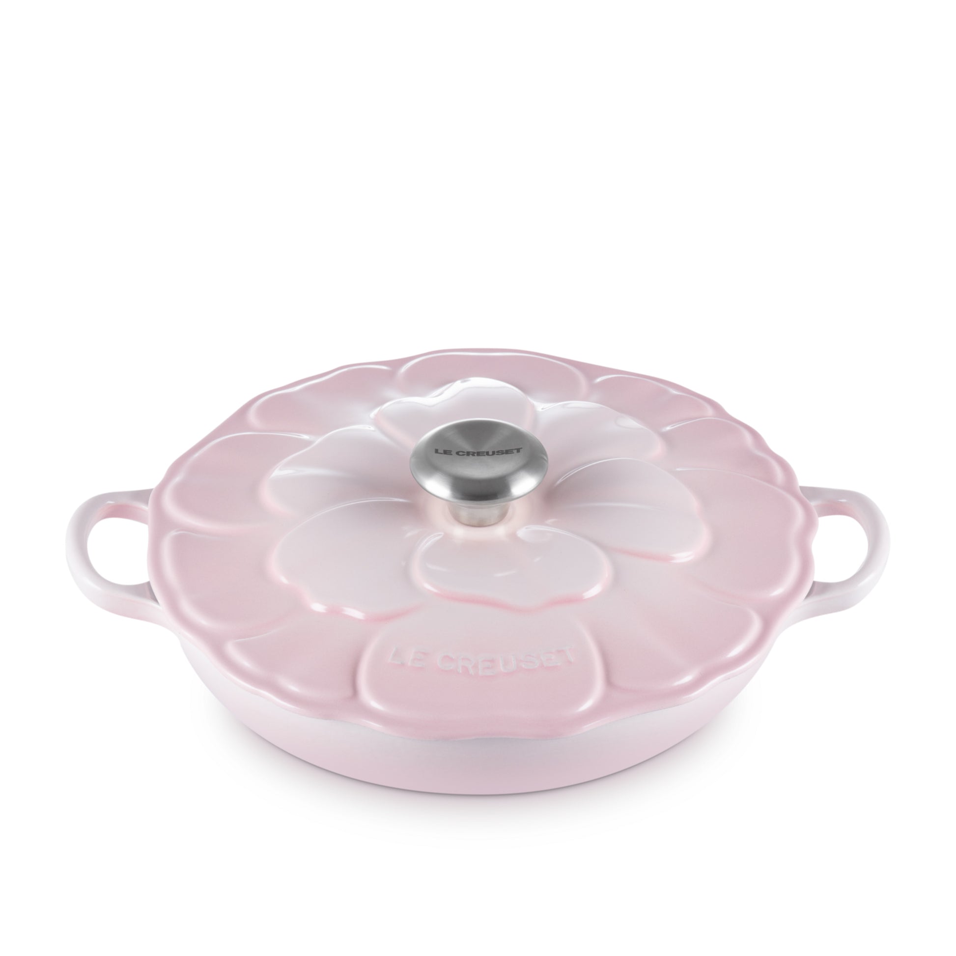 Tegame basso con coperchio a fiore in ghisa vetrificata 26 cm Le Creuset