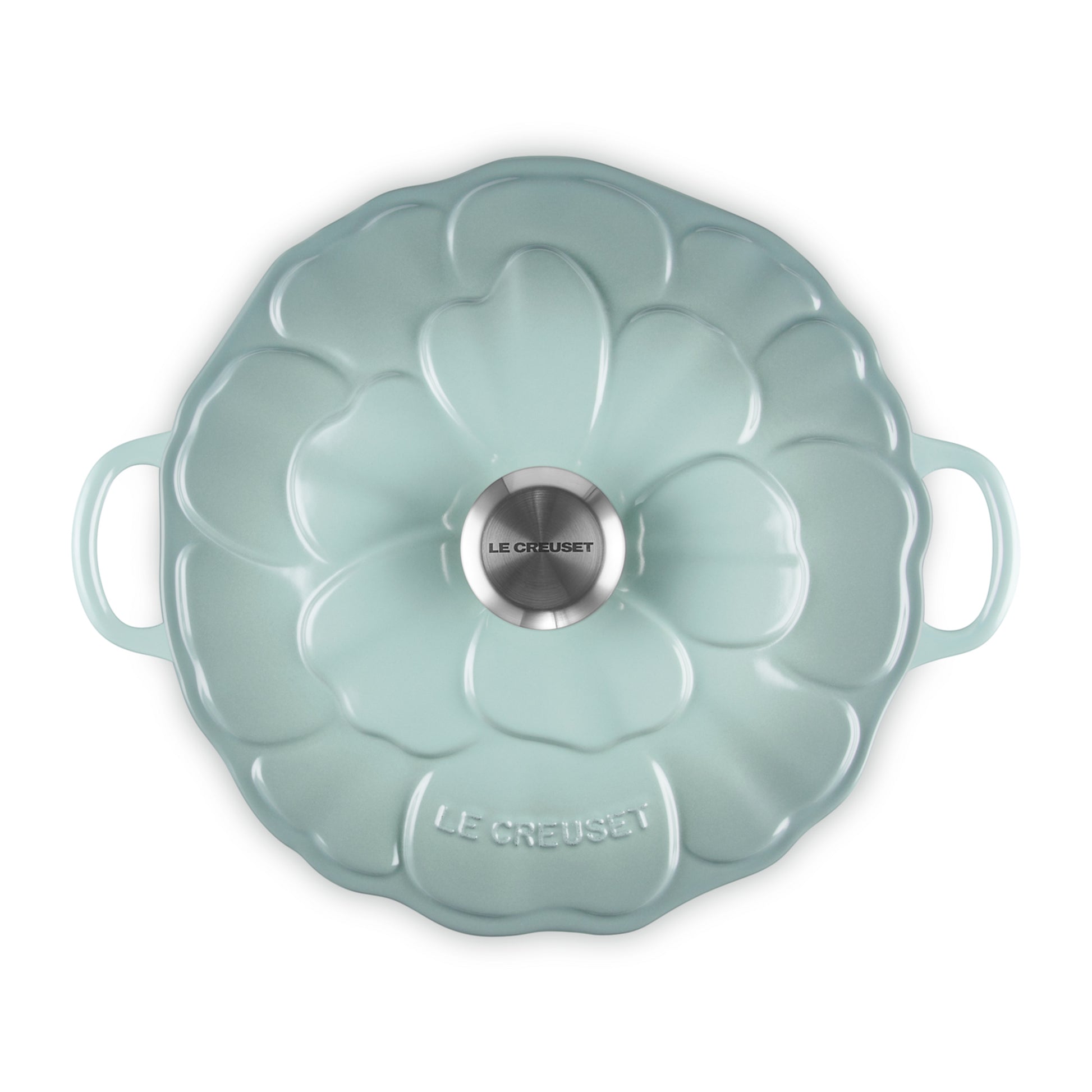 Tegame basso con coperchio a fiore in ghisa vetrificata 26 cm Le Creuset