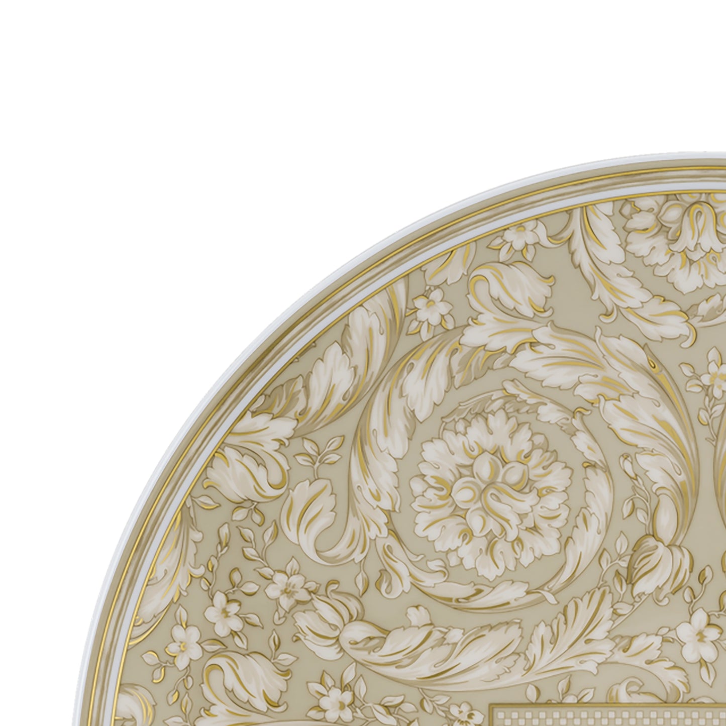 Barocco Beige Piatto piano 17 cm Versace Versace