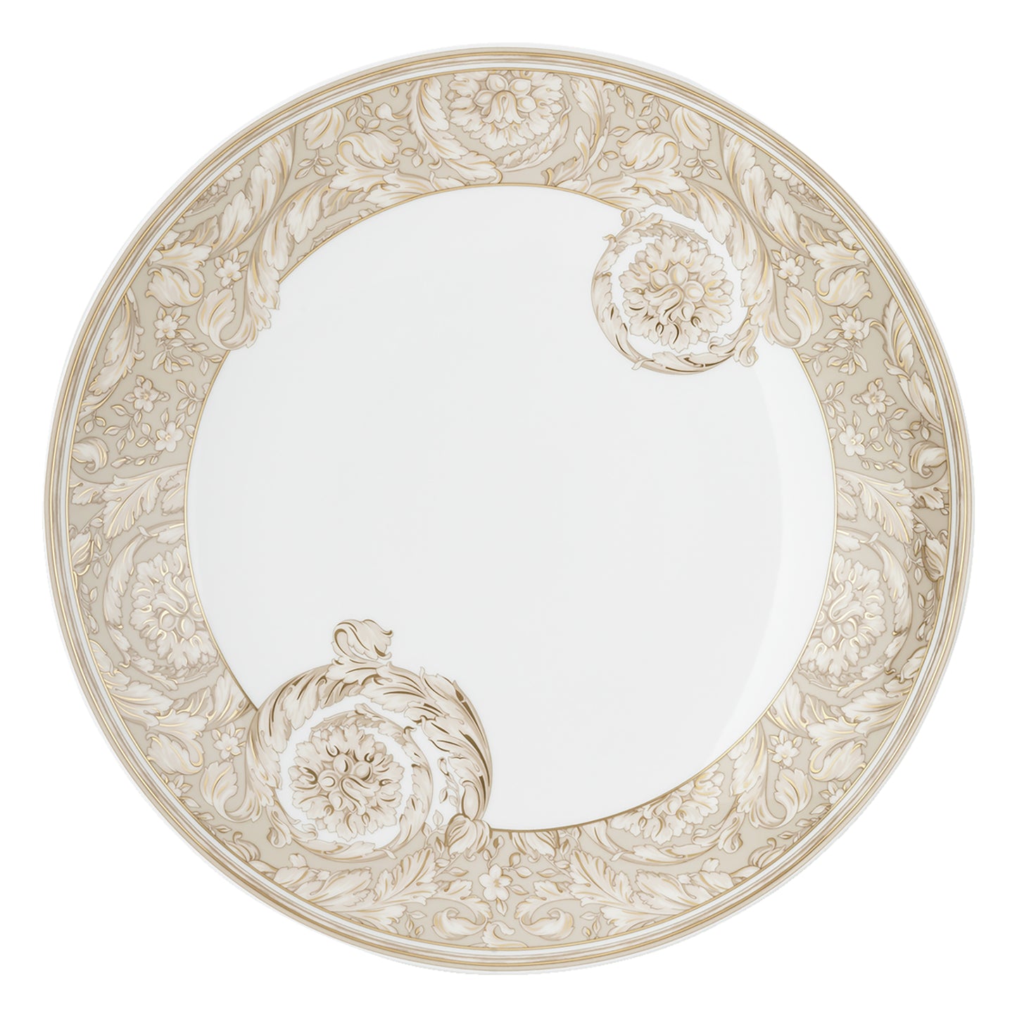 Barocco Beige Piatto gourmet 28 cm Versace Versace