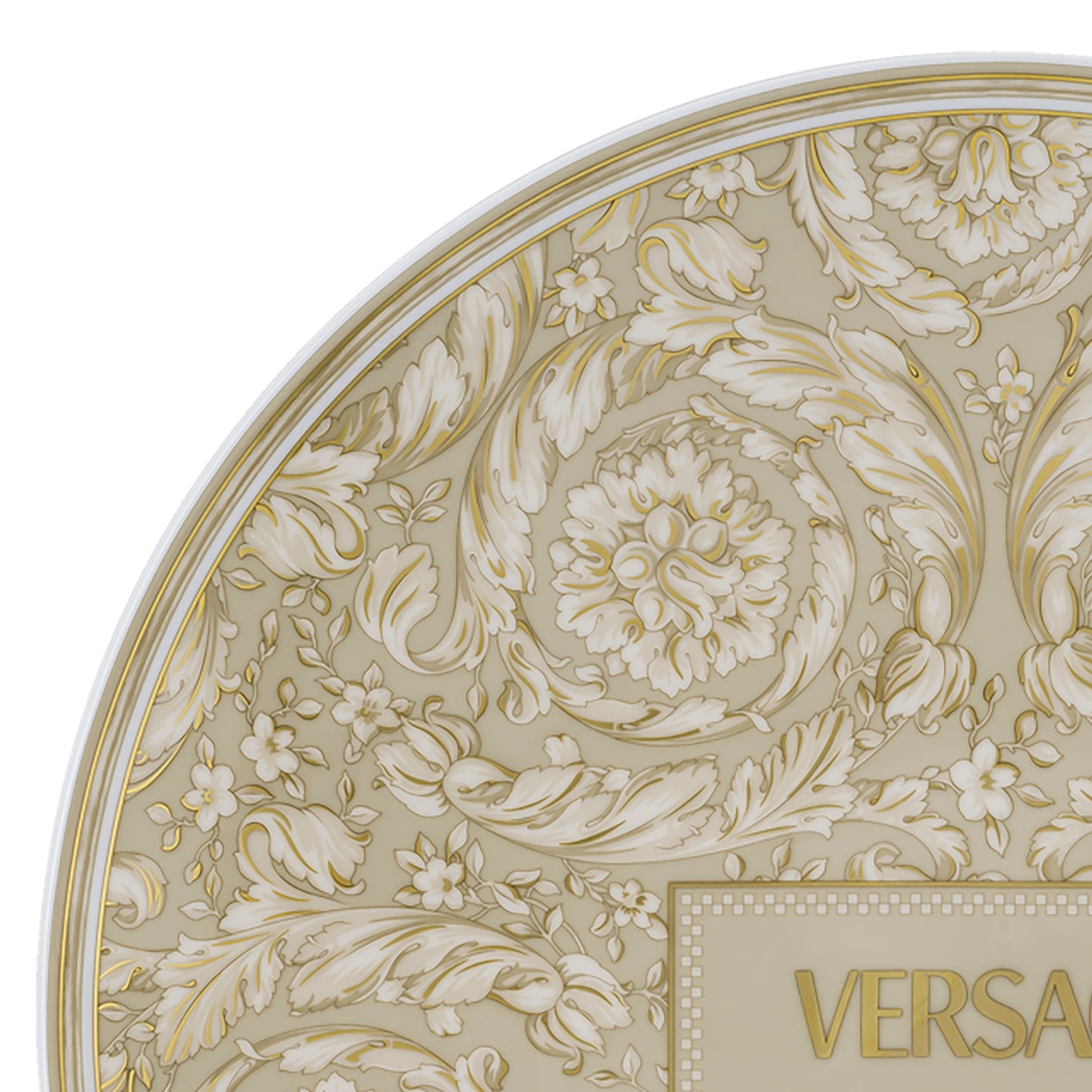 Barocco Beige Piatto piano 33 cm Versace