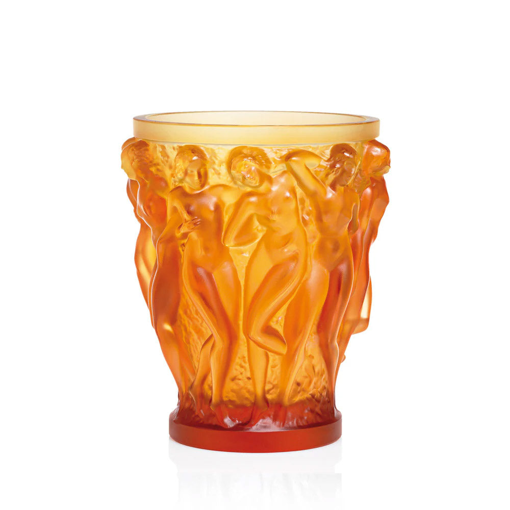 Vaso Bacchantes Cristallo ambra