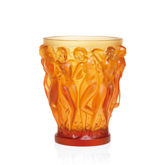 Vaso Bacchantes Cristallo ambra