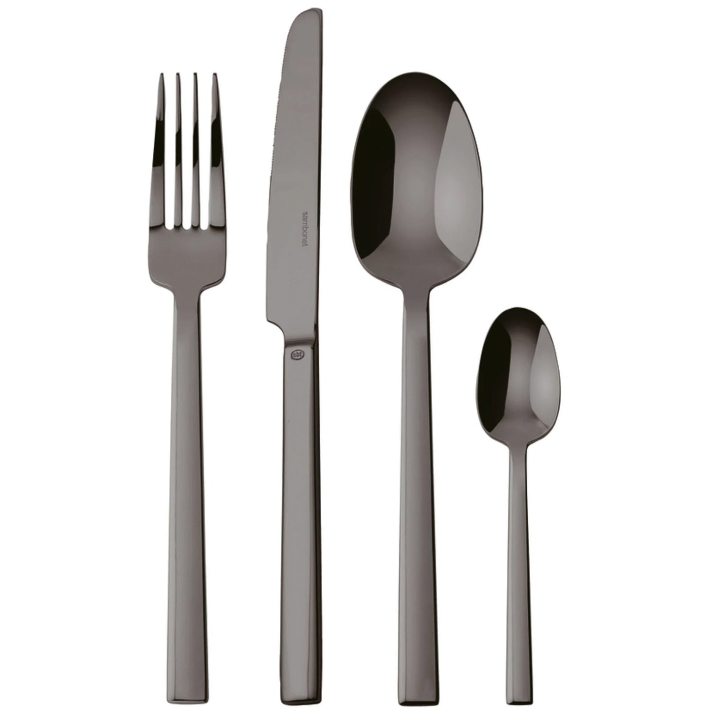 Servizio Tavola 24 Posate Neutra Black Sambonet