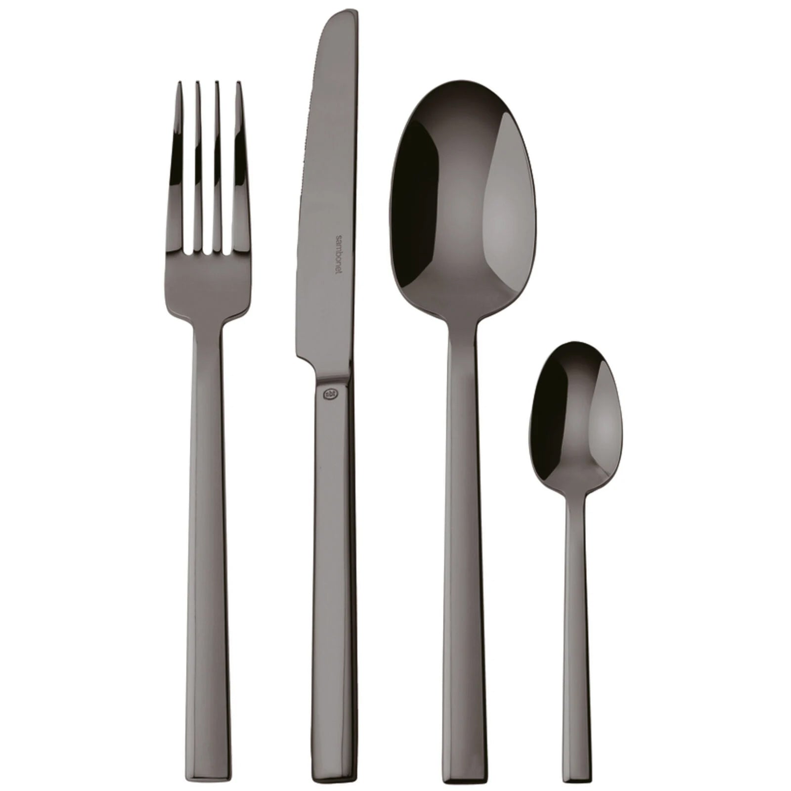 Servizio Tavola 24 Posate Neutra Black Sambonet