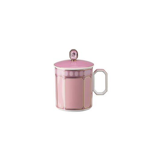 Signum Mug Rosa con coperchio Swarovski