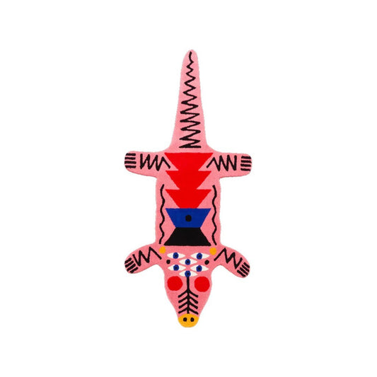 Tappeto Oggian Crocopink Medium Qeeboo