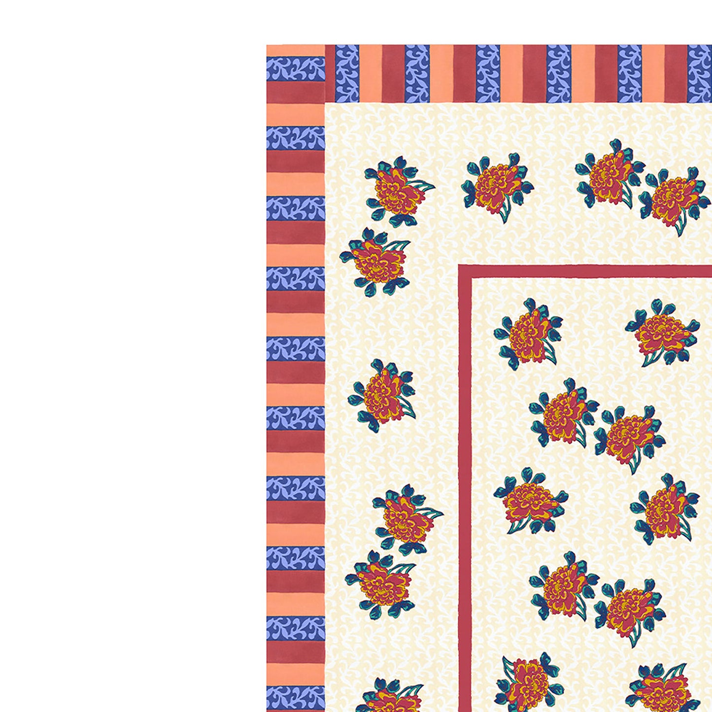 Tovaglia Ortensia Red Gold 140x240 Lisa Corti