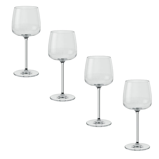 Set 4 Bicchieri da vino rosso Afina