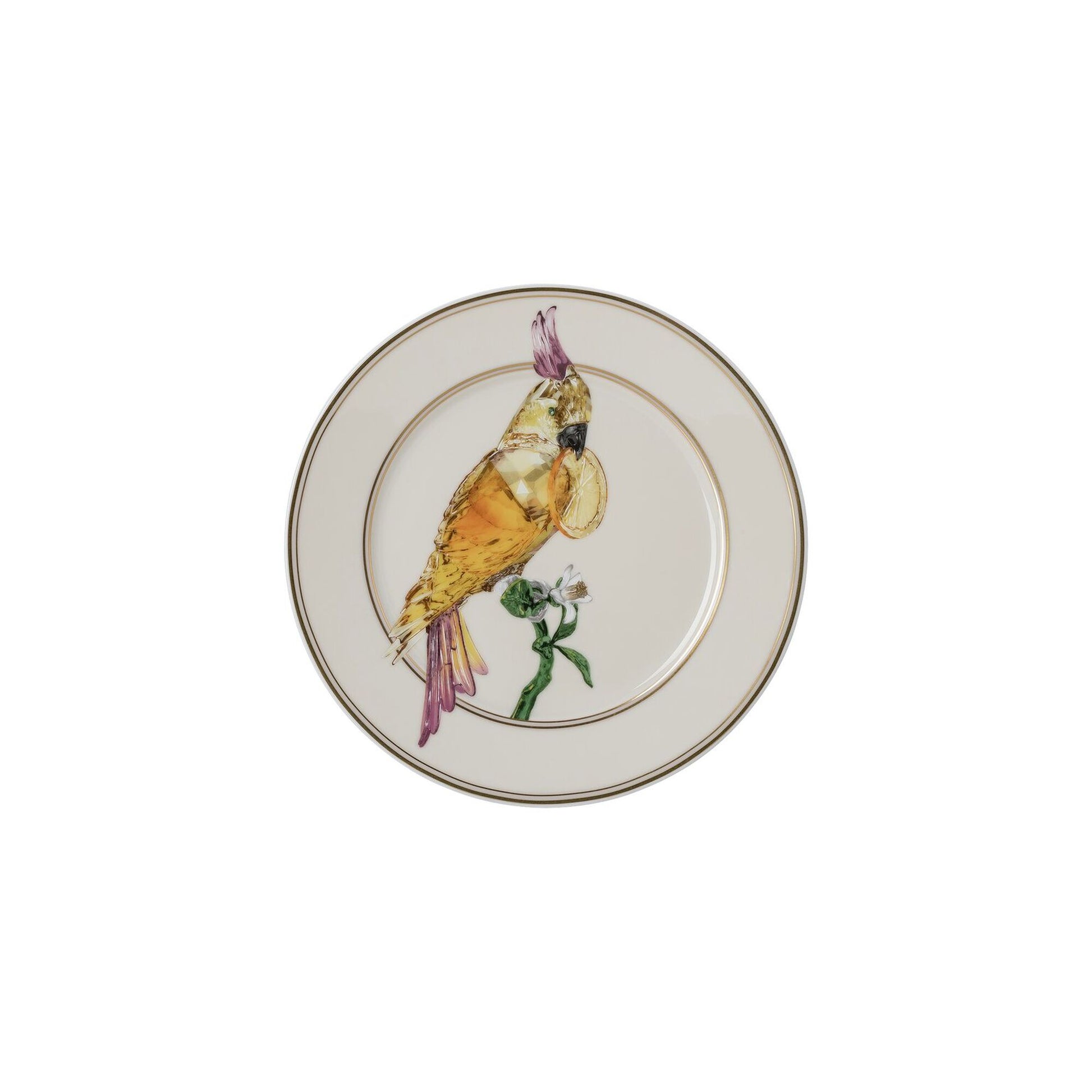 Piatto cm 18 Cockatoo Swarovski  Swarovski