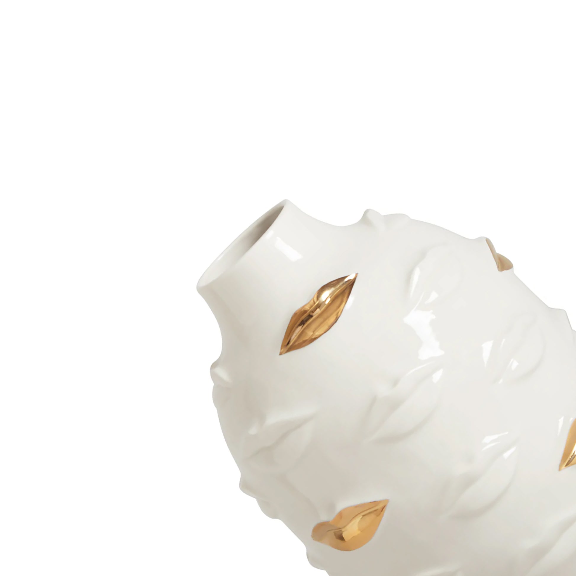 Vaso rotondo Gala dorato Jonathan Adler